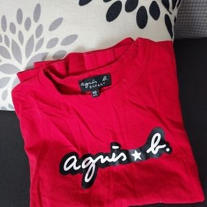 Japan Brand Agnes b Enfant boy girl cotton tee t-shirt 10ans